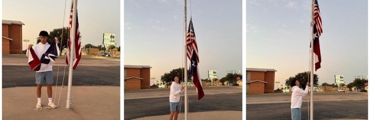 flag raising high school 