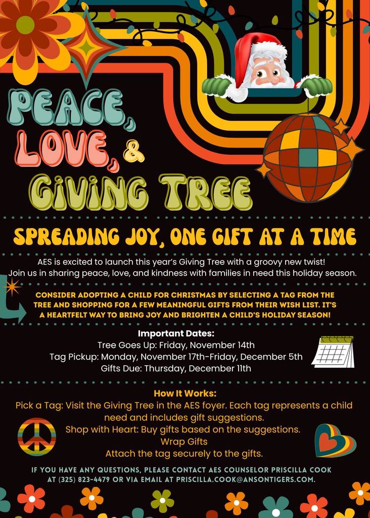 Peace, Love, & Giving Tree Adopt-A-Child