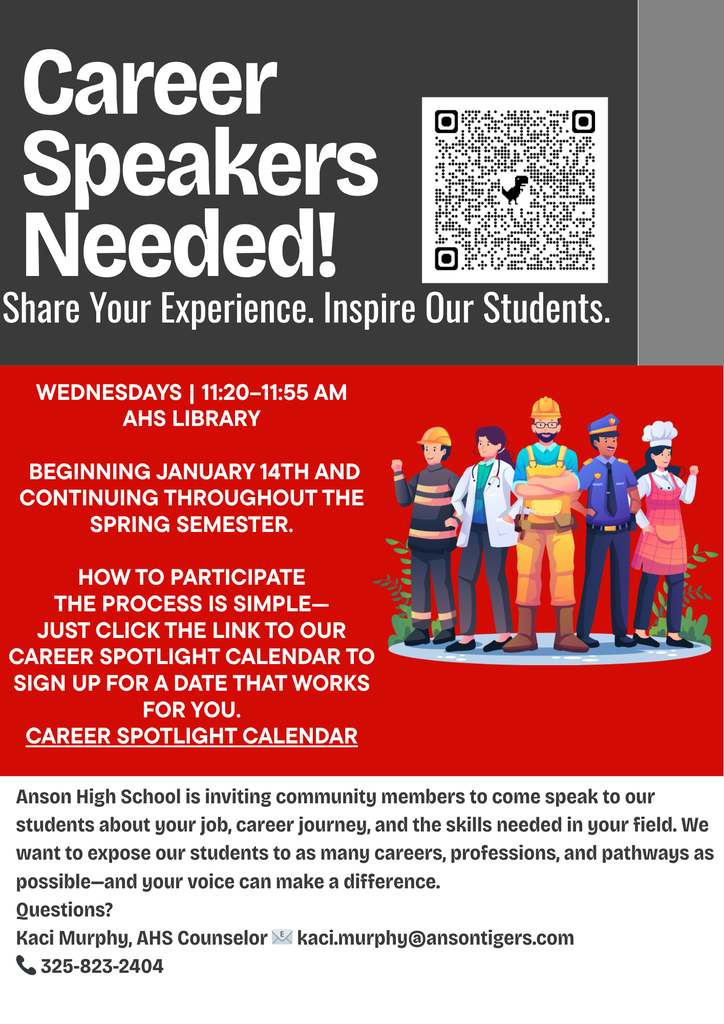 Career Spotlight Speakers Needed!