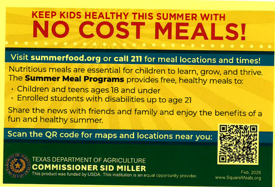 No Cost Meals