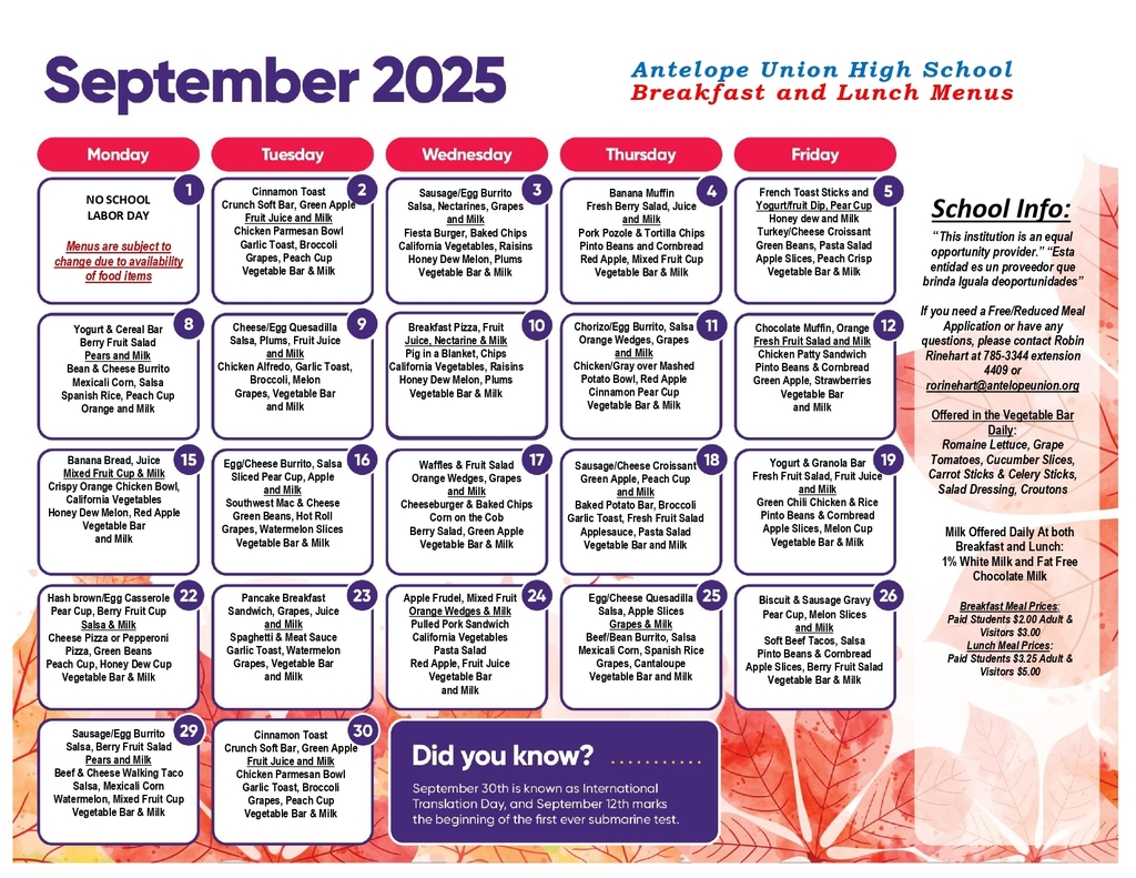SY 26 #2 AUHS September 2025 Breakfast and Lunch Menu rer08282025 (1)_page-0001