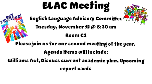 ELAC Meeting
