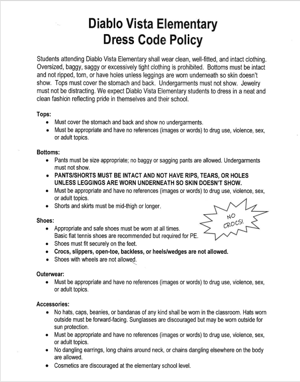 Updated 2025-2026 Dress Code