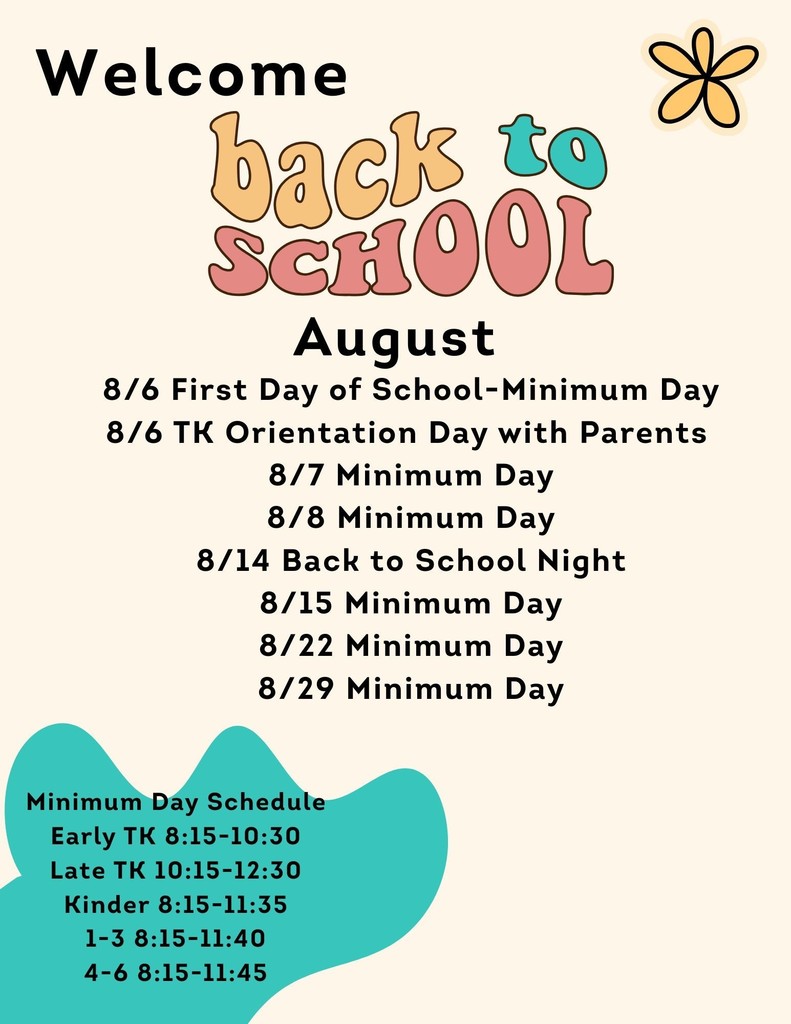 Updated August Information