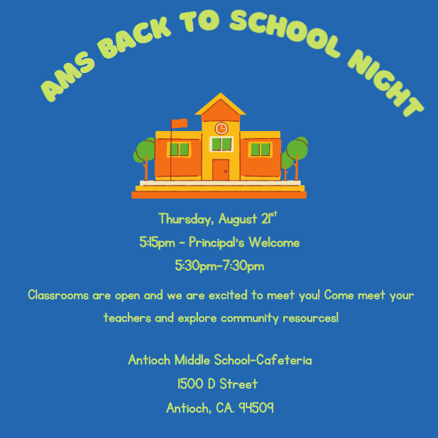 AMS Back to School Night 25-26