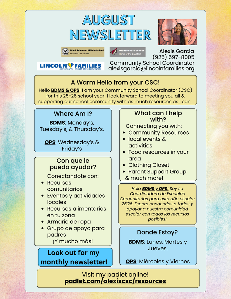 Aug. Newsletter