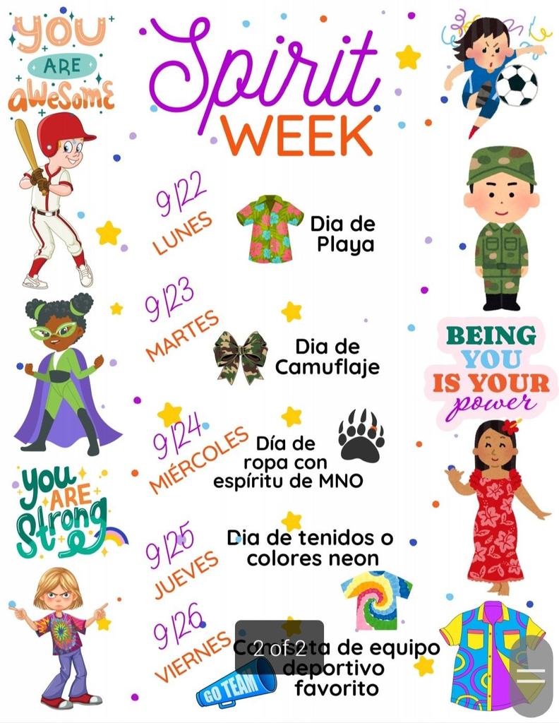 Spirit Week Spanish