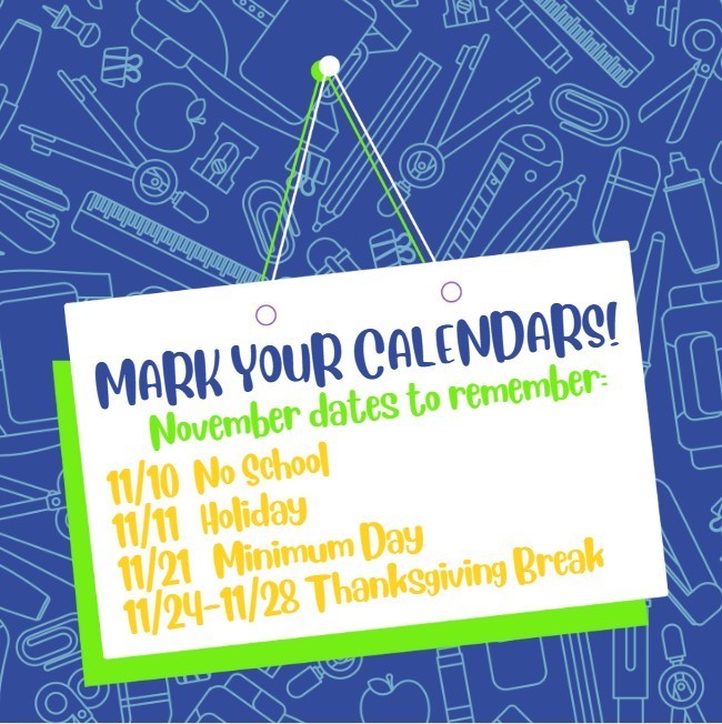 November dates to remember