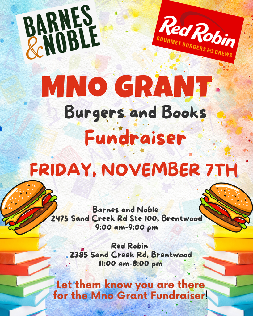 Burgers and Books Fundraiser