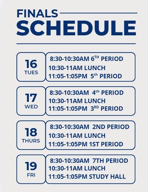 Finals Schedule