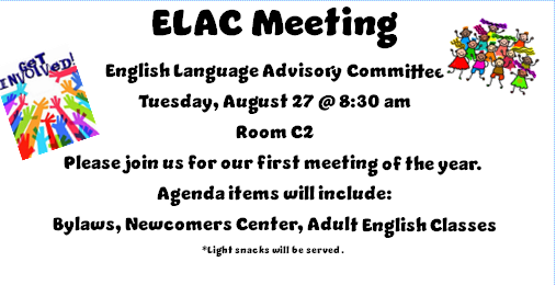 ELAC Meeting