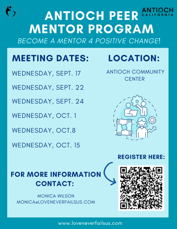 Antioch Peer Mentor Program dates