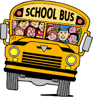 School Bus with students Cartoon pic