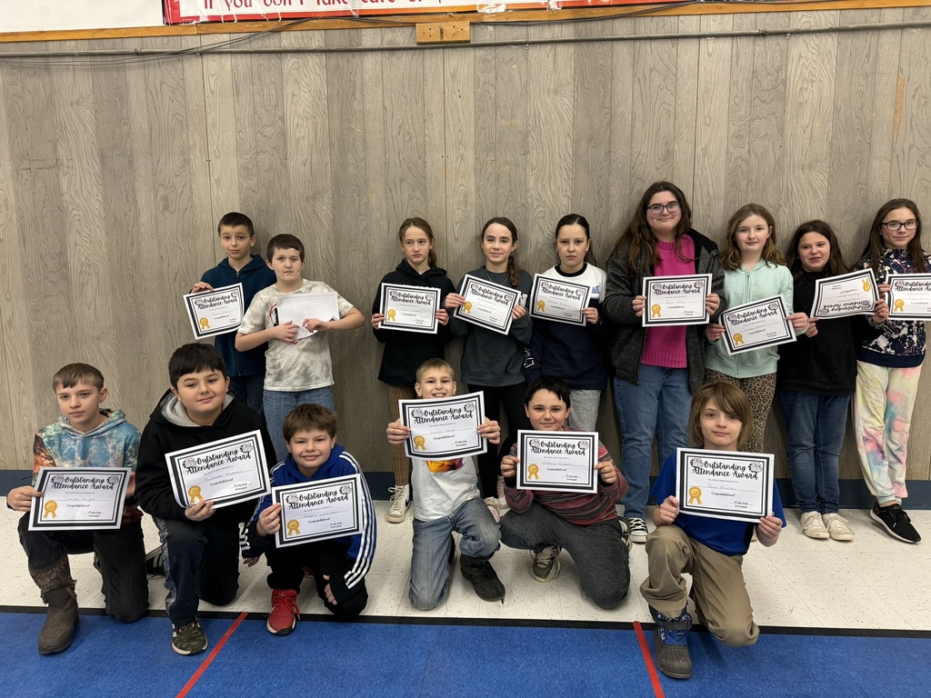 MJJH Attendance Award Winners 5th