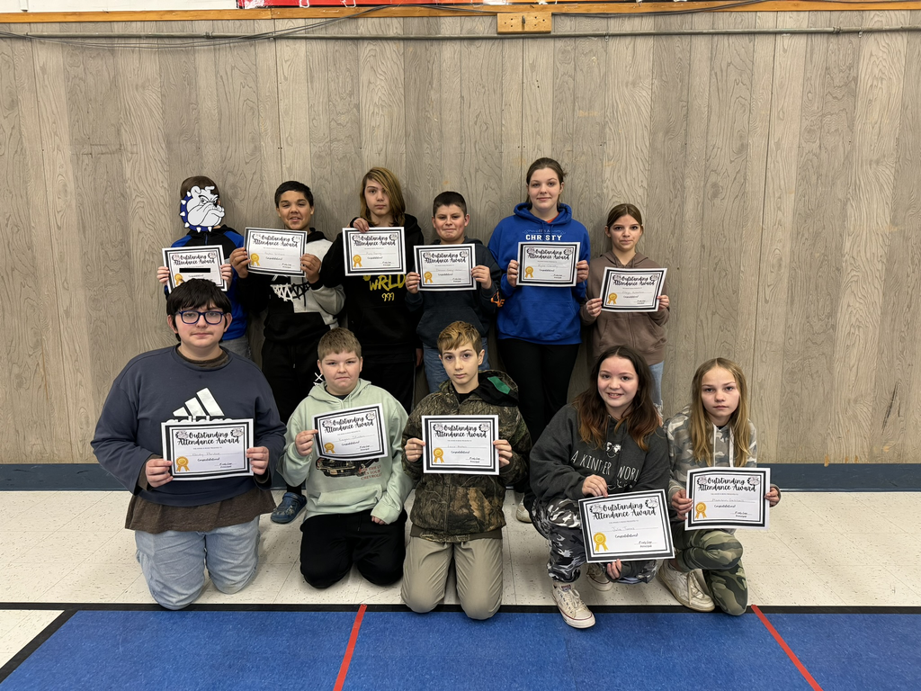 MJJH Attendance Award Winners 7th