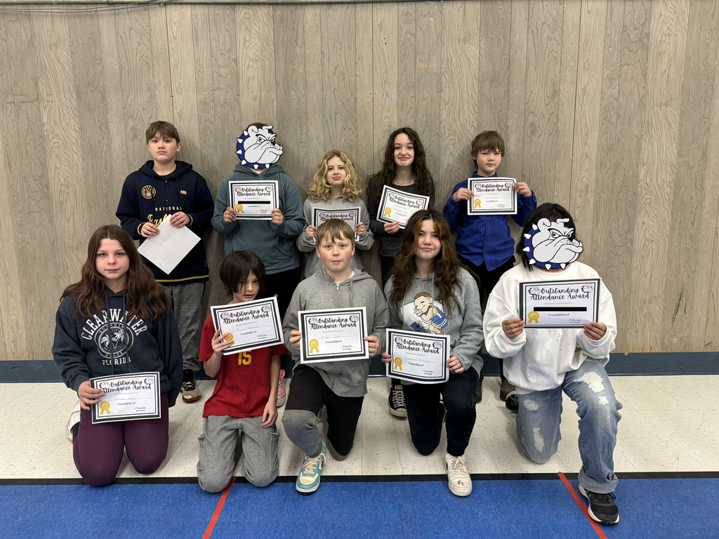 MJJH Attendance Award Winners 6th