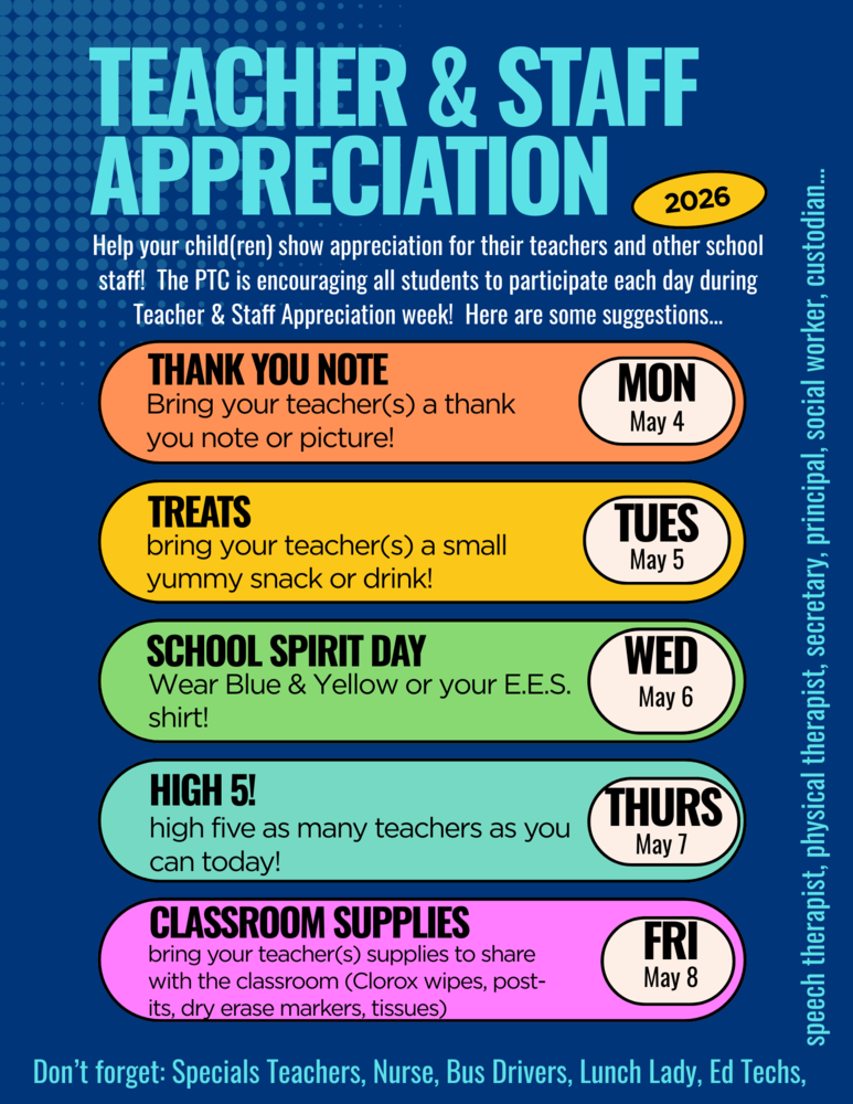 teacher/staff apprec.