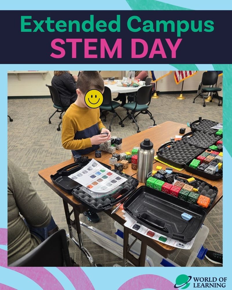 Student using Cube Robots