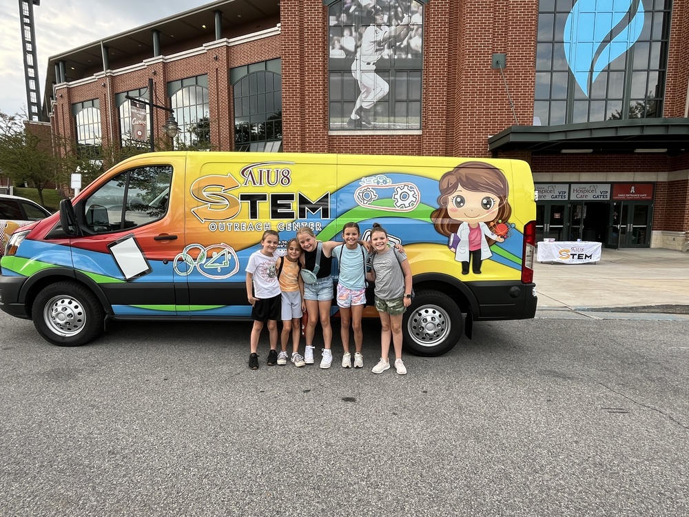 STEM branded van