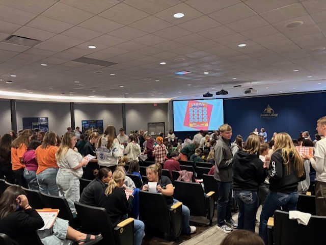 Group of students at a conference