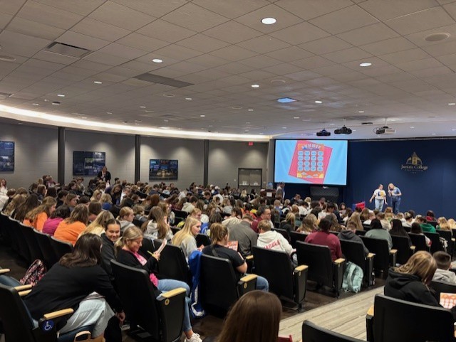Group of students at a conference