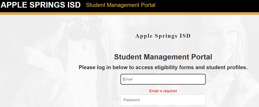 Parent Portal Page