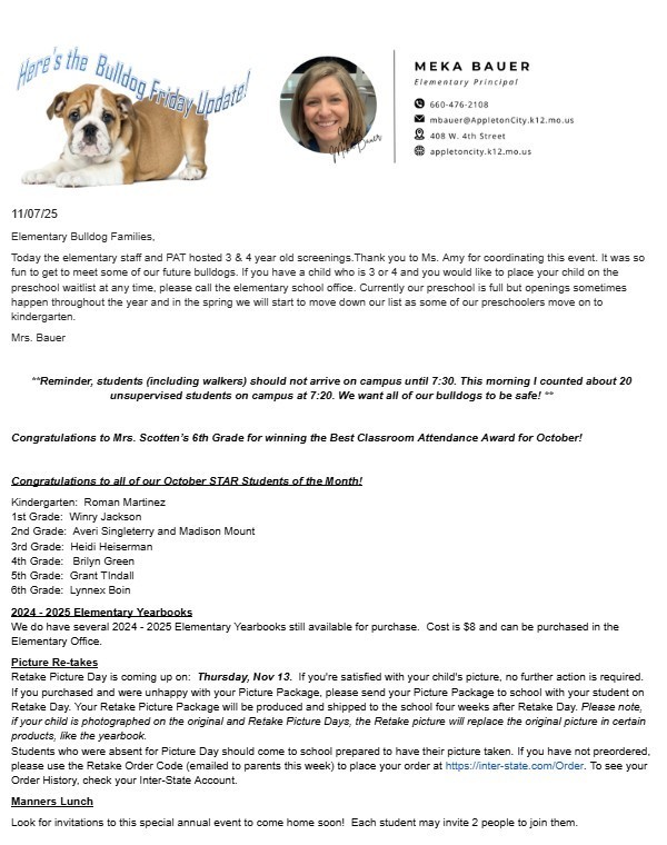 Bulldog Families 11 07 25