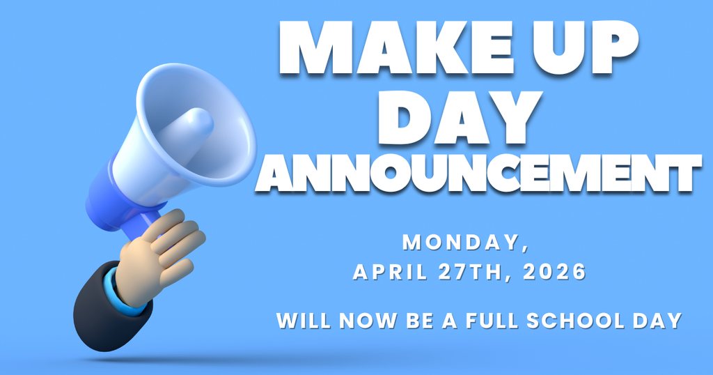 April 27th--Make Up Day