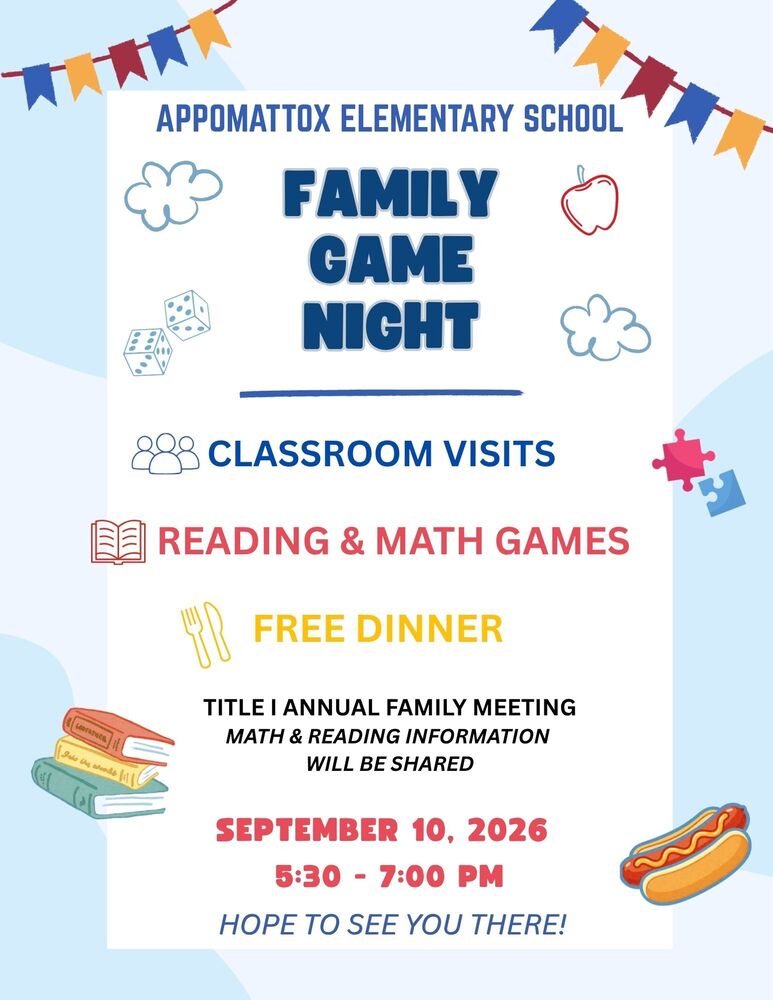 AES Family Game Night: Sept. 10th