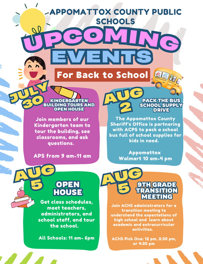 Back to School Events