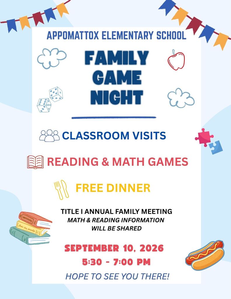 AES Family Game Night: Sept. 10th