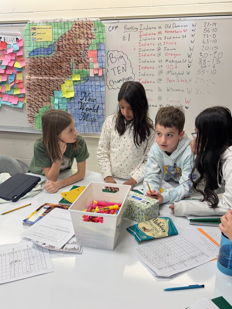 Students comparing their trades.