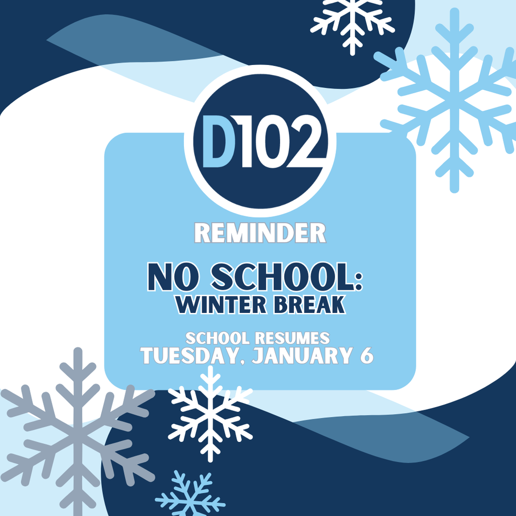 Winter break reminder.
