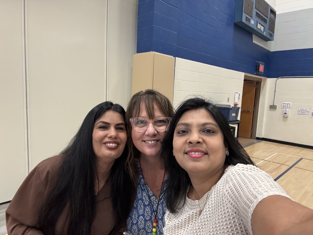 3 teachers smiling together taking a selfie.