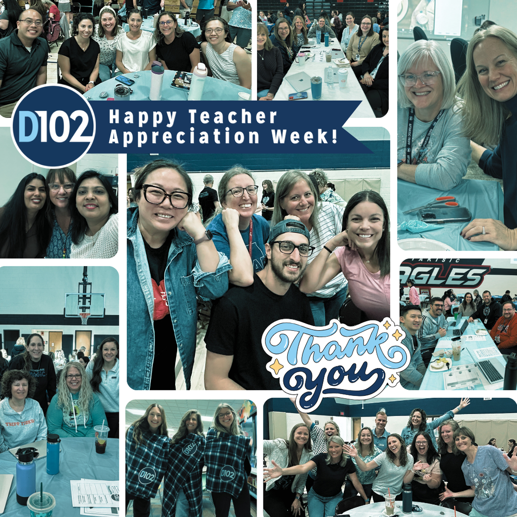 Photo Montage of teachers for teacher appreciation week.