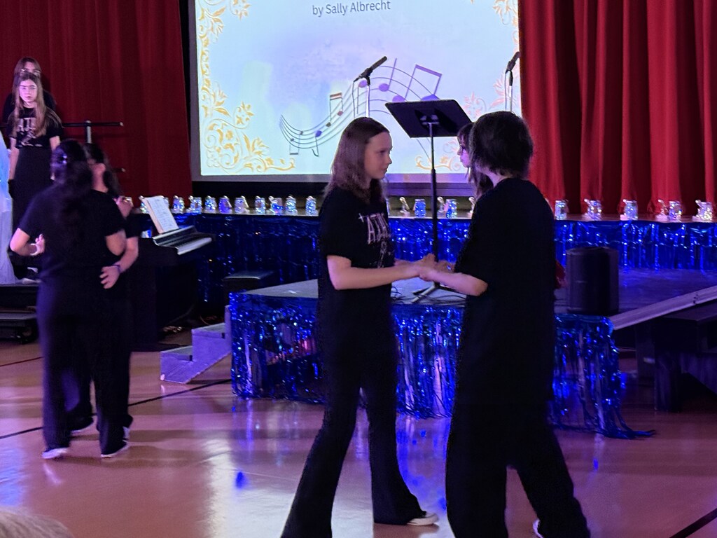 Students dancing 