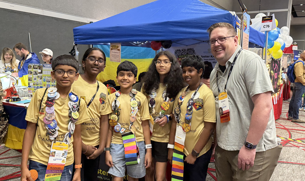 Meridian students with Dr. Hoover