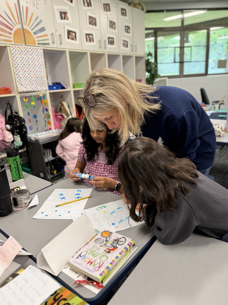 Mrs. Fasuna helping a student.