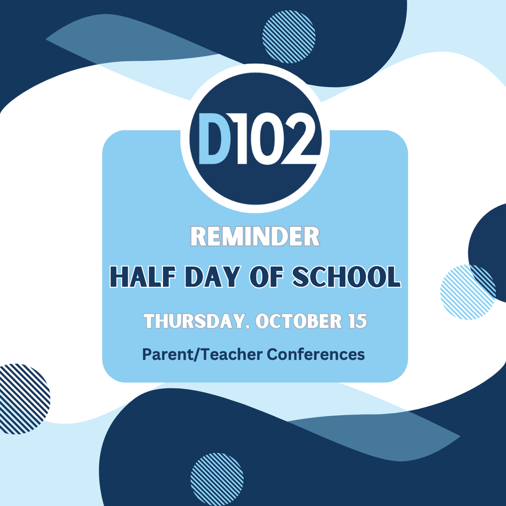 Half day of school reminder.