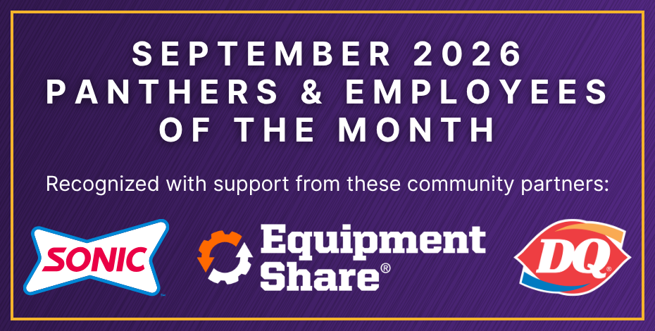 September 2026 Panthers and Employees of the Month