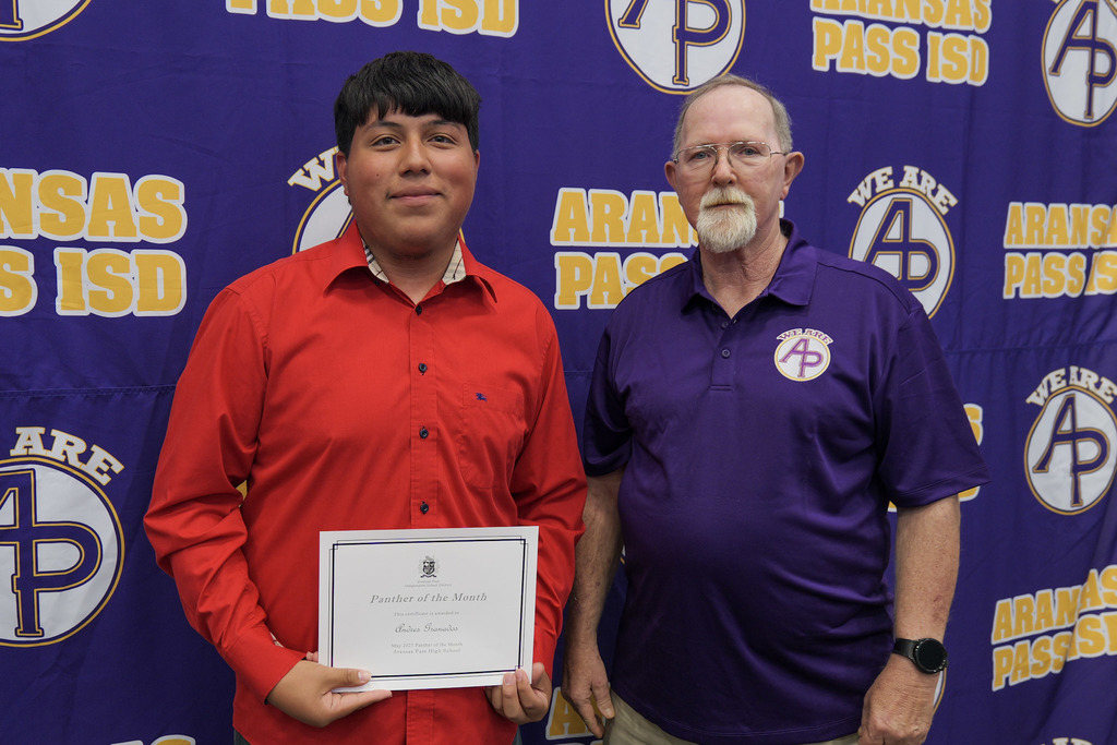 student receiving an award