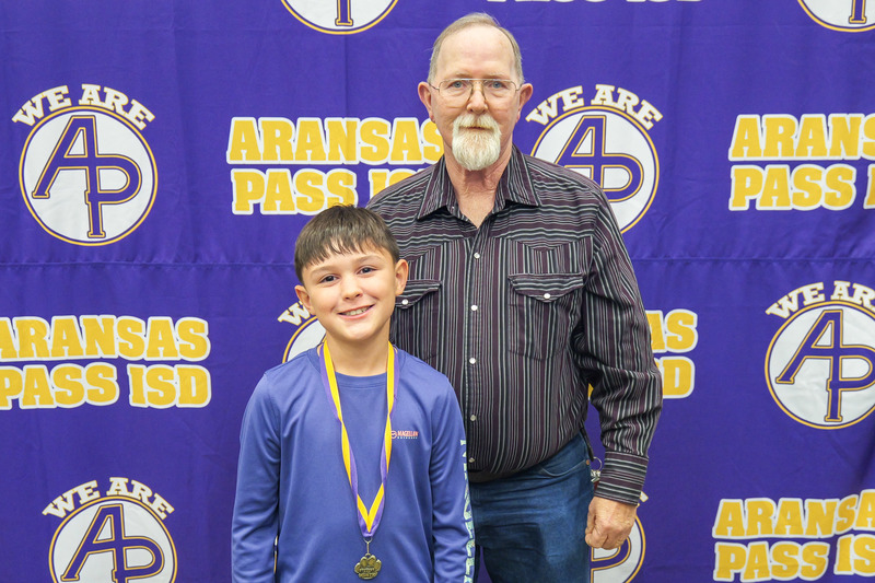 student receiving an award