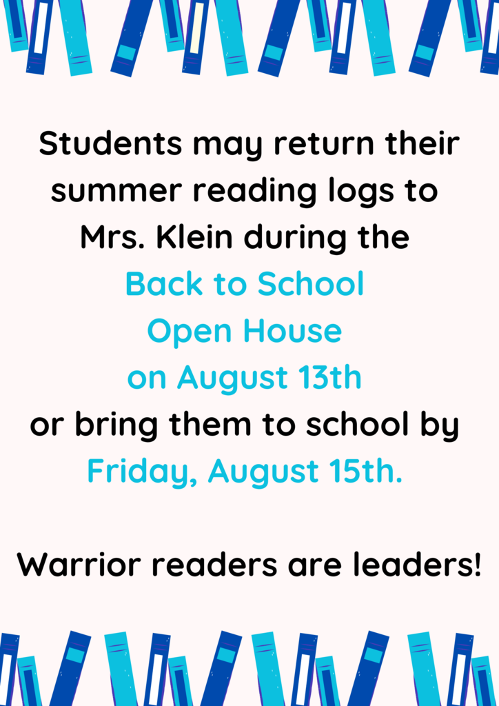 Summer Reading Logs