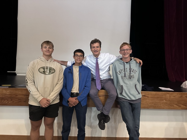 These boys stuck around to meet John Baylor