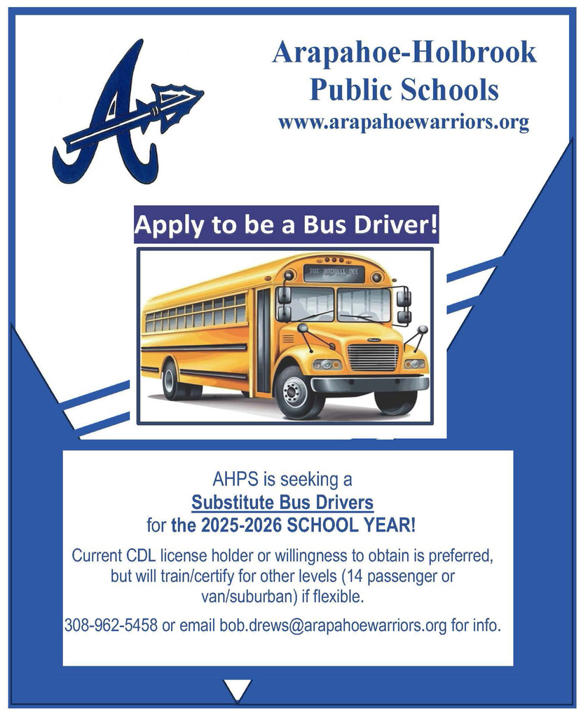 Bus Driver Apps Accepted at Arapahoe Public Schools
