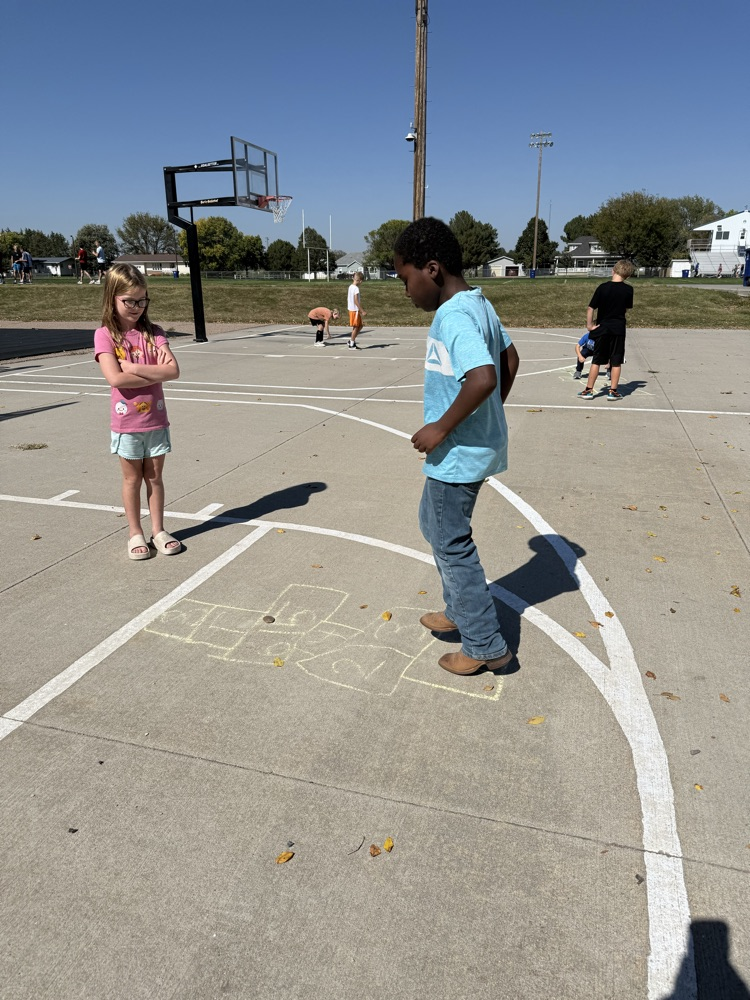 hopscotching with our buddies
