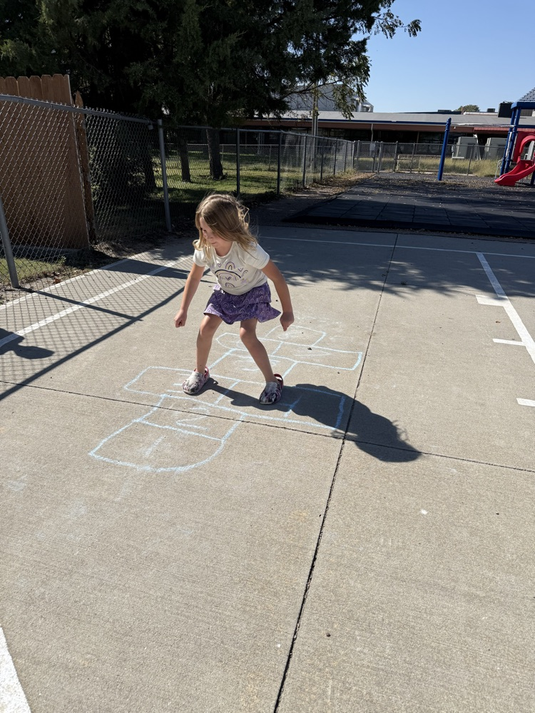 hopscotching with our buddies