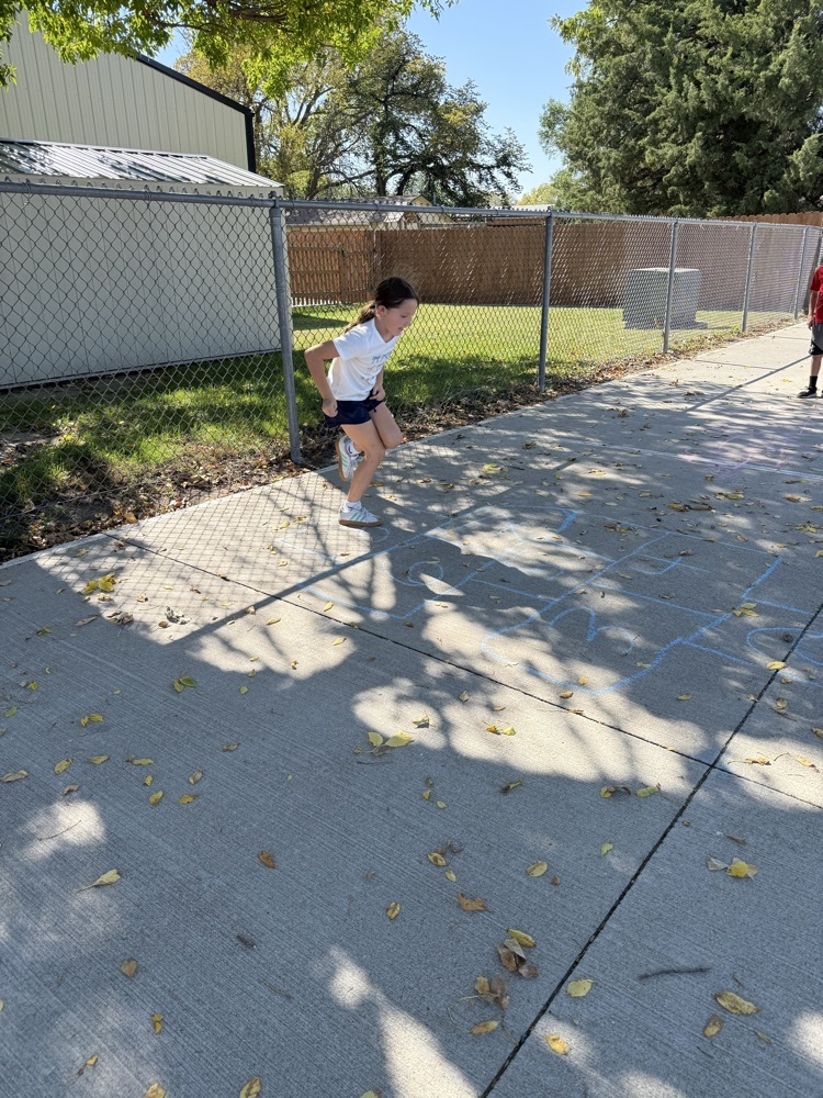hopscotching with our buddies