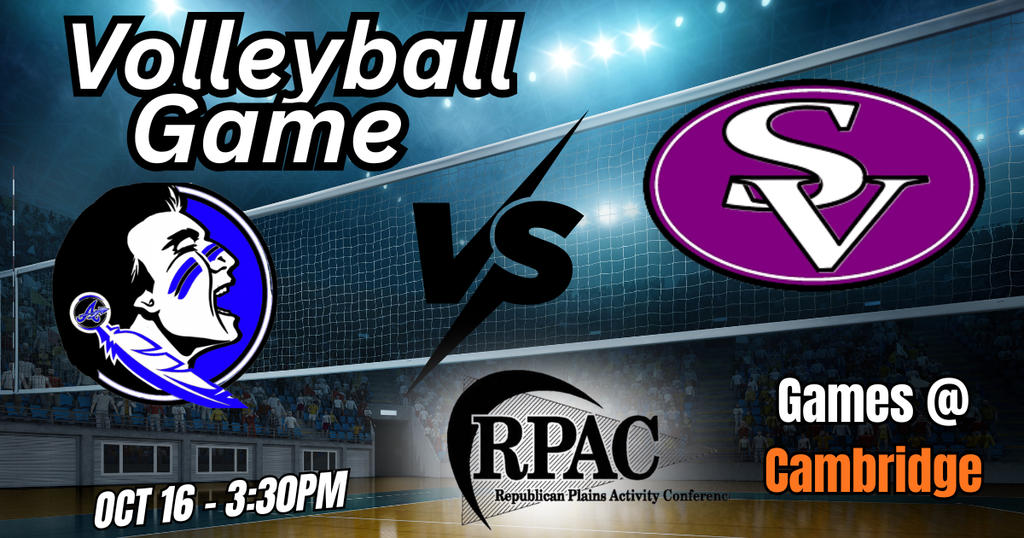 RPAC Volleyball vs. Southern Valley at Cambridge on Thursday at 3:30pm