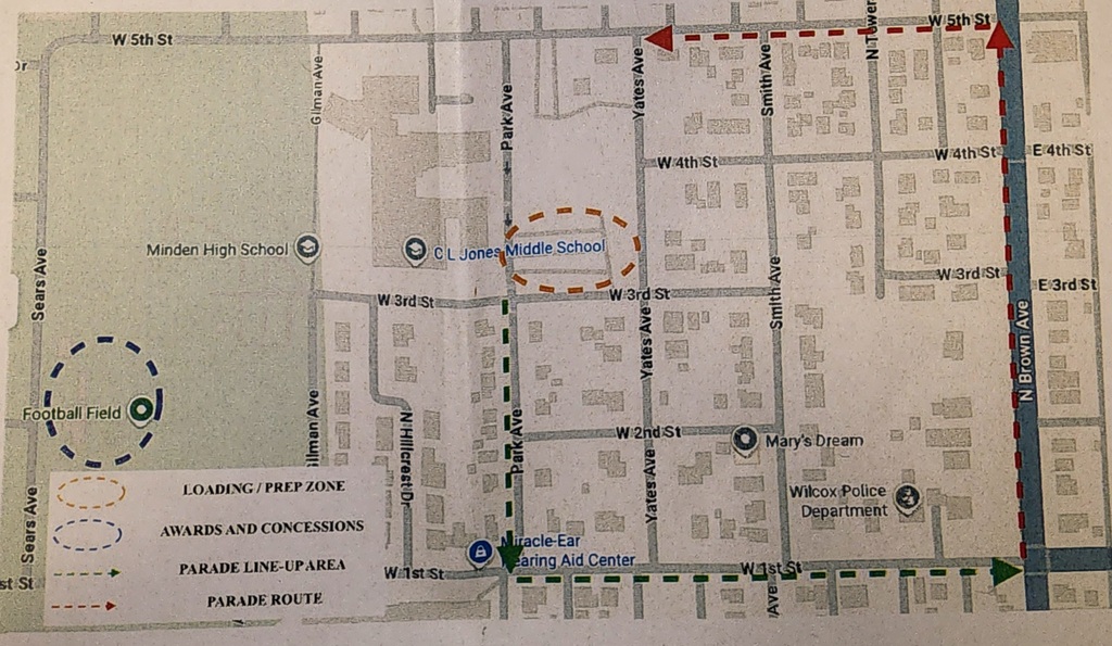 minden band fest parade route